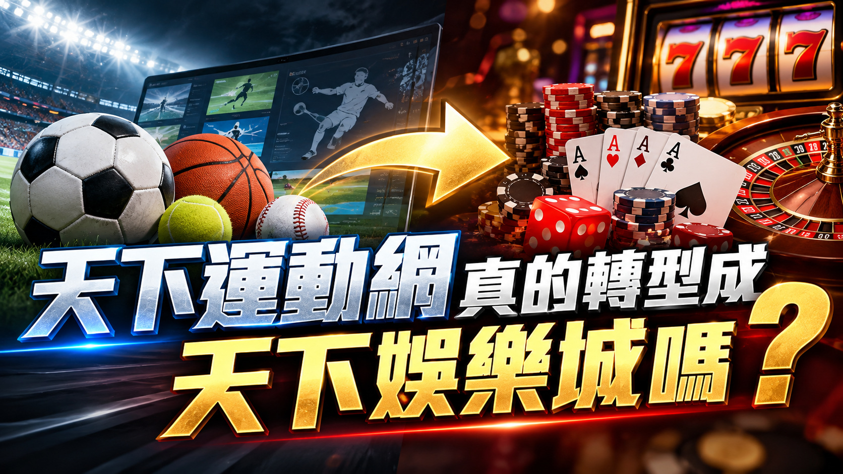 天下運動網真的轉型成天下娛樂城嗎?